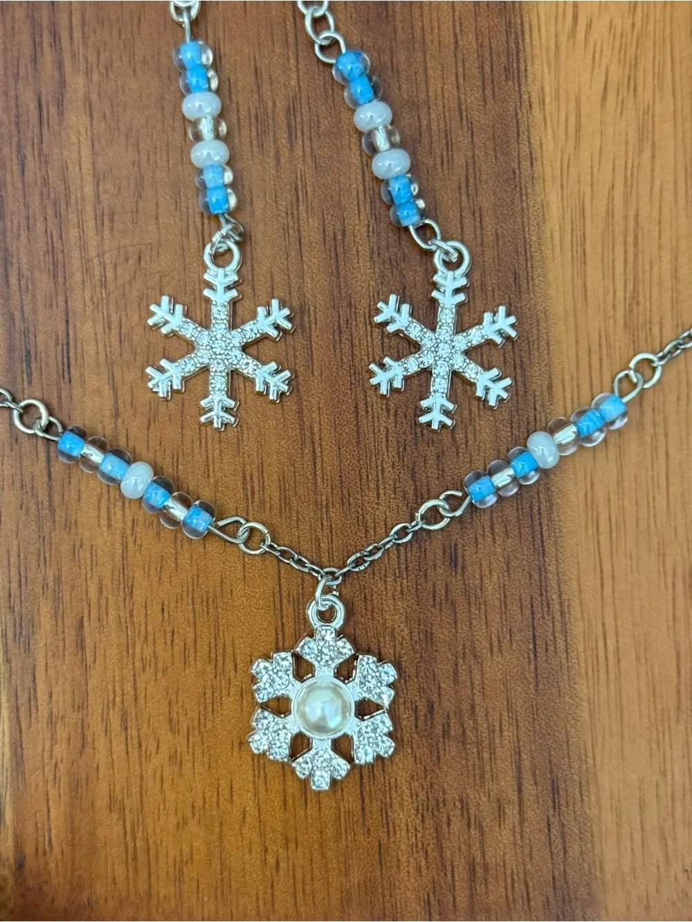 Handmade delicate snowflake